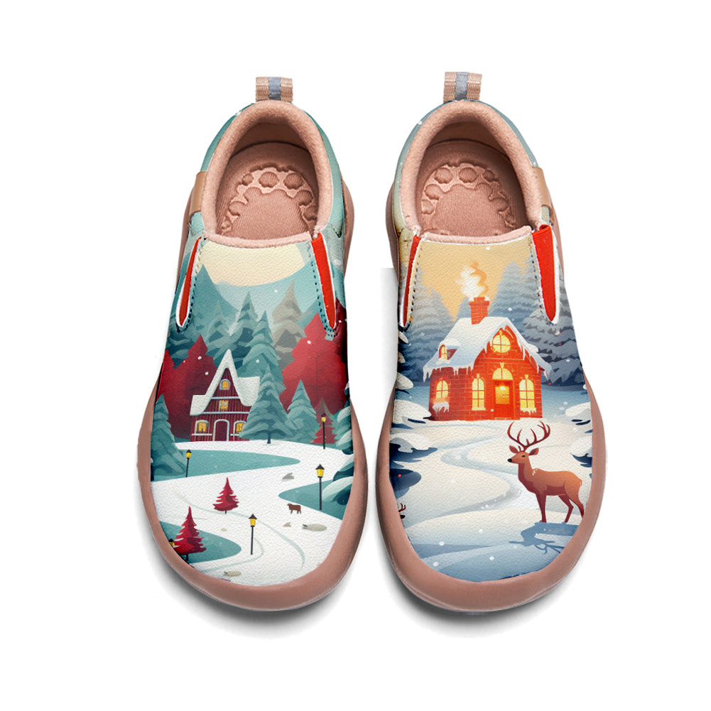 Christmas Deer Kids Slip On