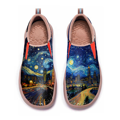 Starry Night Atlanta City Slip On