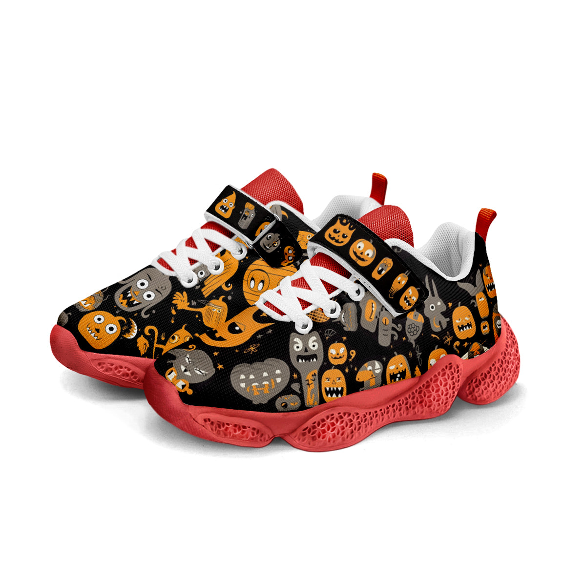 Halloween Pumpkin Kids Running Shoes