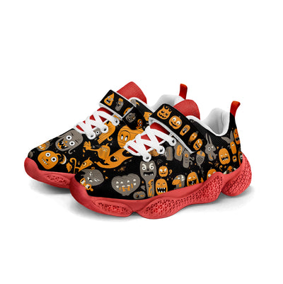 Halloween Pumpkin Kids Running Shoes