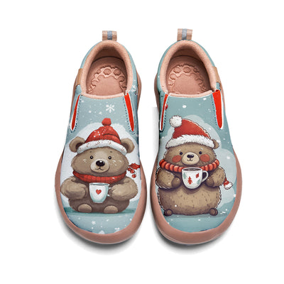 Christmas Bear Kids Slip On