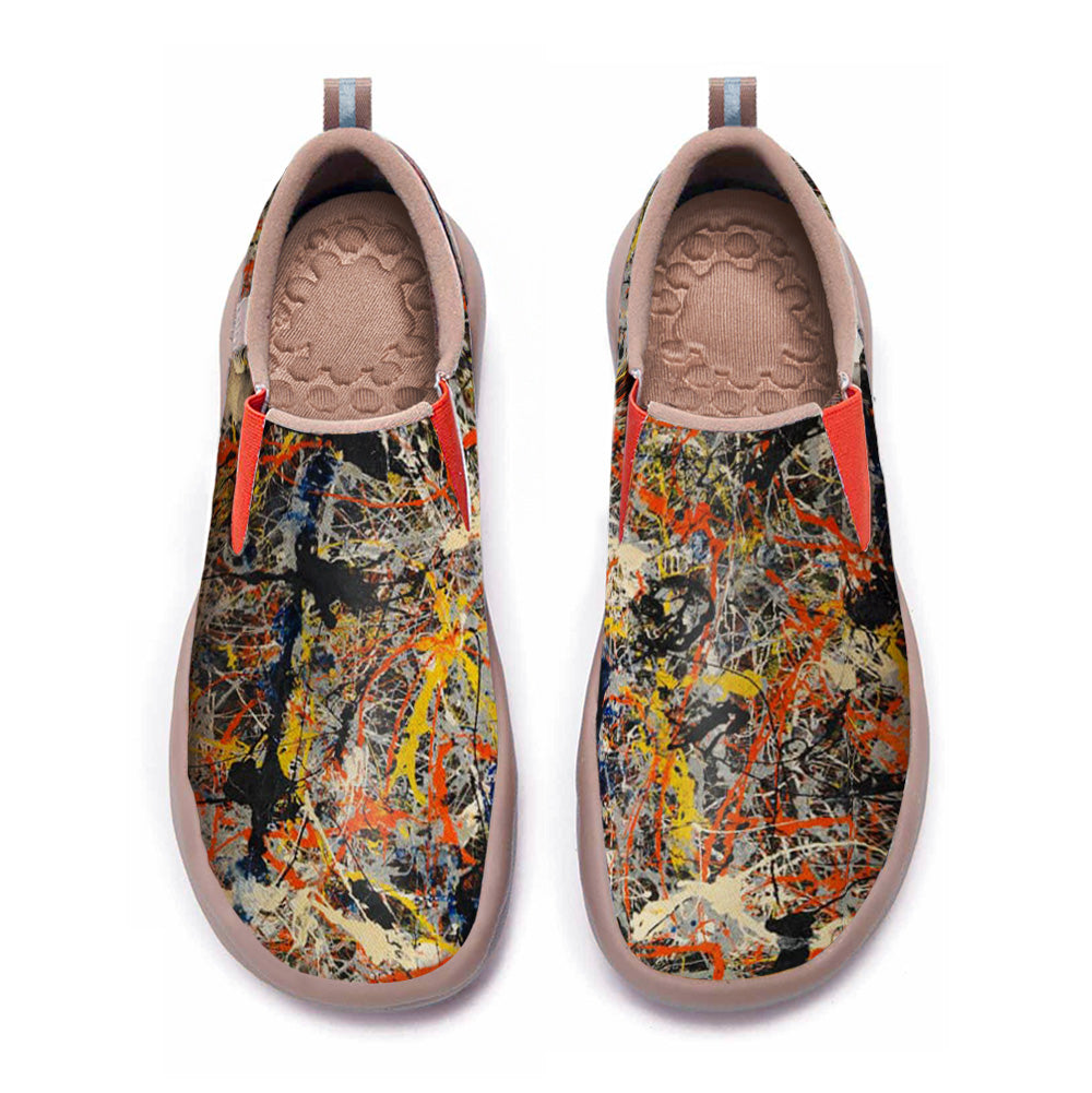 Jackson Pollock Blue Poles Slip On