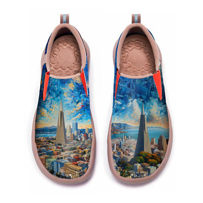 Starry Night San Francisco City Slip On