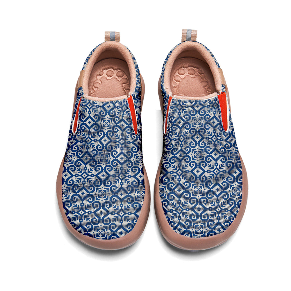 Pixel Christmas Snowflake Slip On