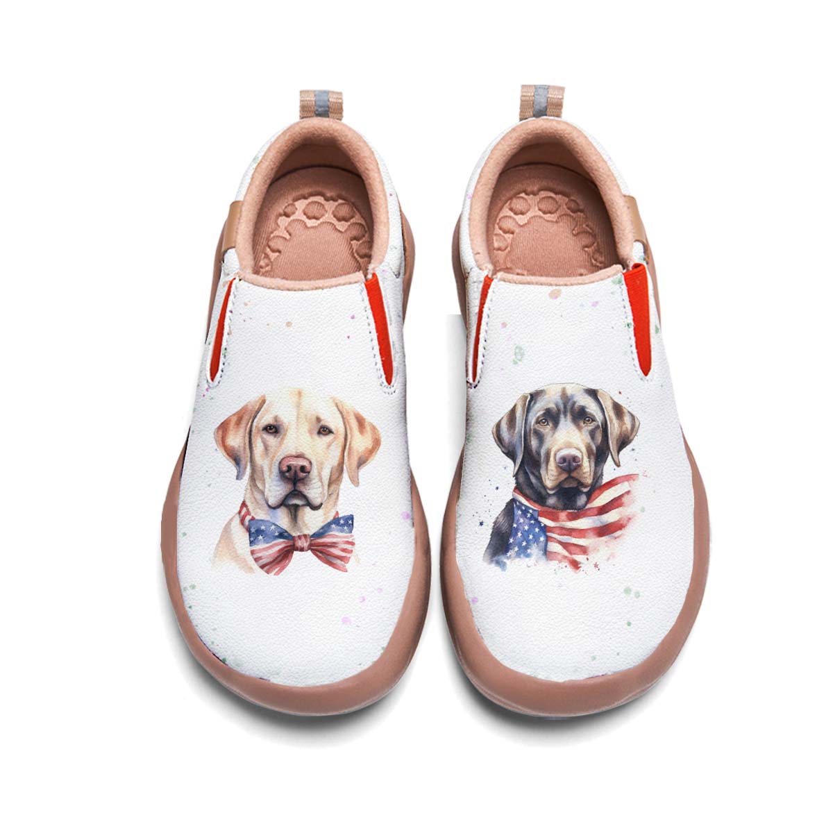 American Flag Dog Slip On