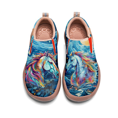 Starry Night Unicorn Slip On