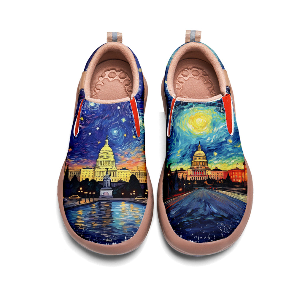 Starry Night Washington City Slip On