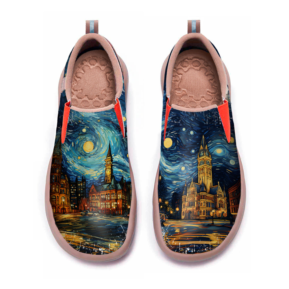 Starry Night Boston City Slip On