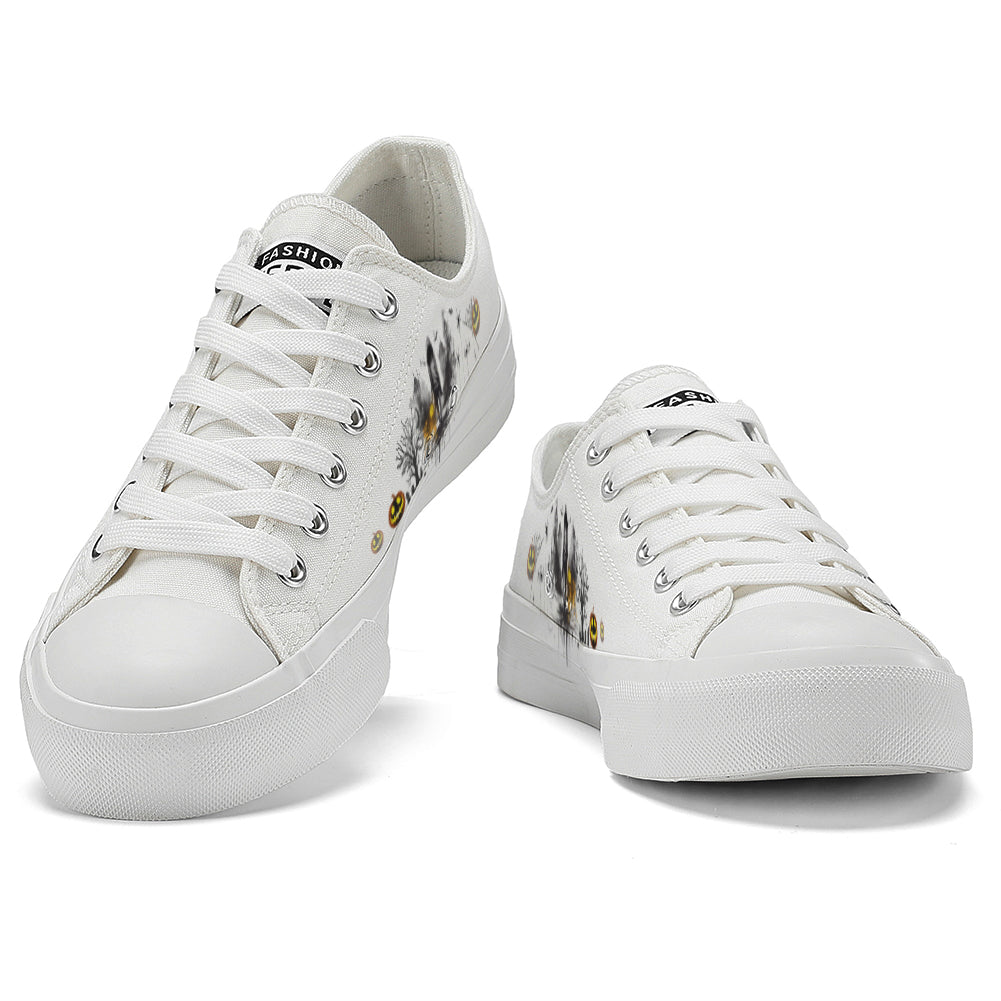 Halloween Skull Low Top Canvas Shoes