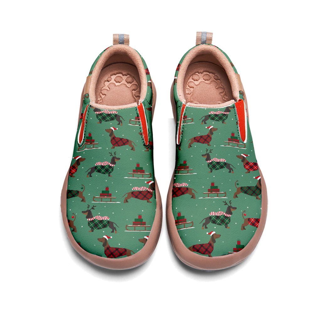 Christmas Sika Deer Kids Slip On