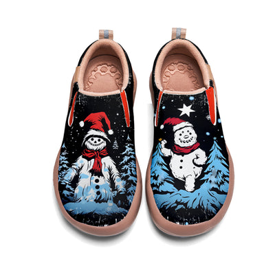 Christmas Snowman Kids Slip On