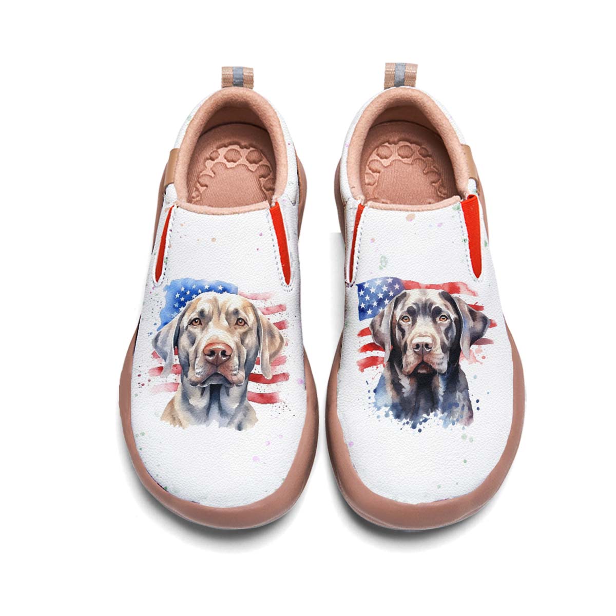 American Flag Dog Slip On