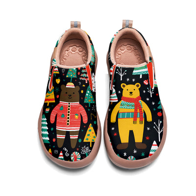 Christmas Bear Kids Slip On