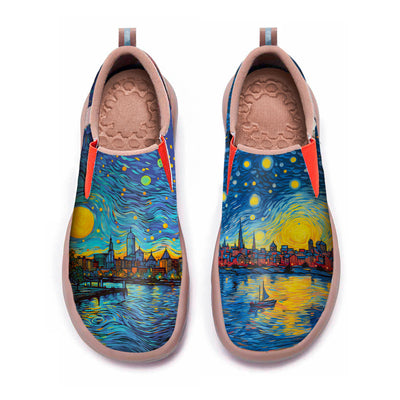 Starry Night Boston City Slip On