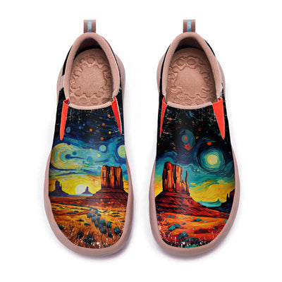 Starry Night Utah City Slip On