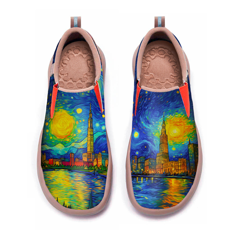 Starry Night Cleveland City Slip On