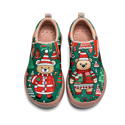 Christmas Bear Kids Slip On