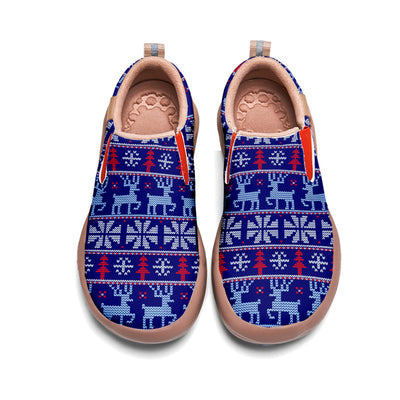 Christmas Pixel Kids Slip On