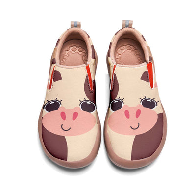 Cow Face Kids Slip On