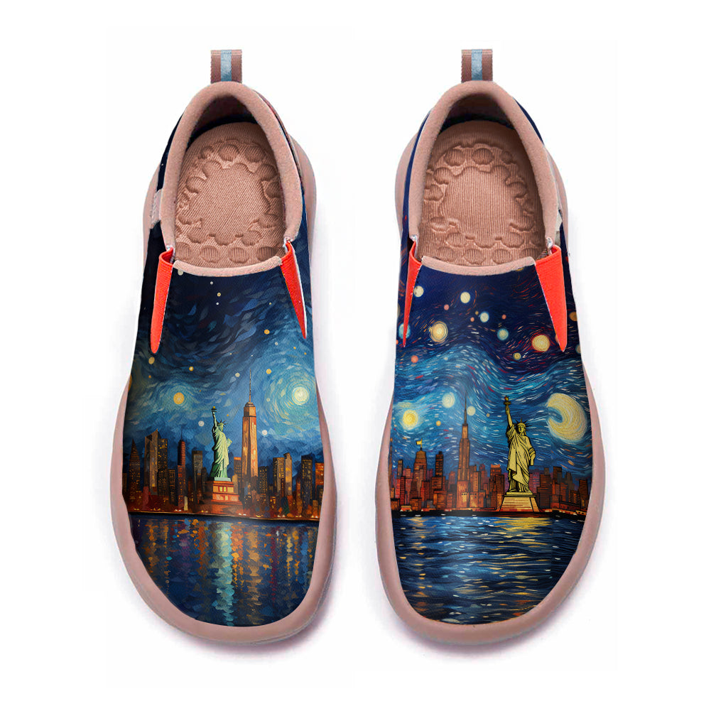 Starry Night New York City Slip On