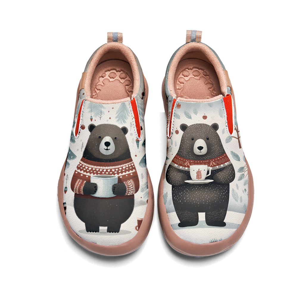 Christmas Bear Kids Slip On