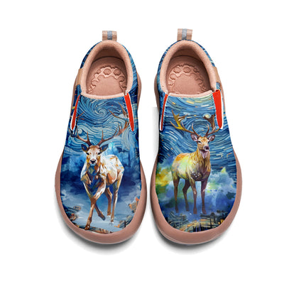 Starry Night Deer Slip On