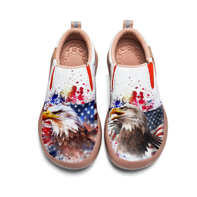 American Flag Eagle Slip On