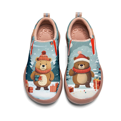 Christmas Bear Kids Slip On