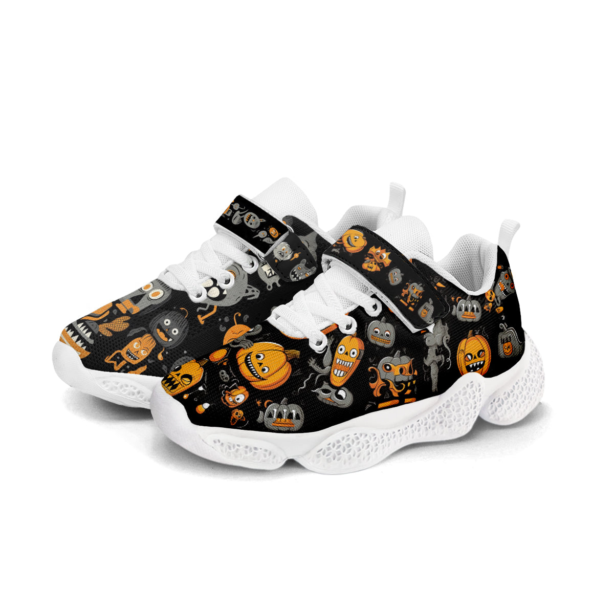 Halloween Pumpkin Kids Running Shoes