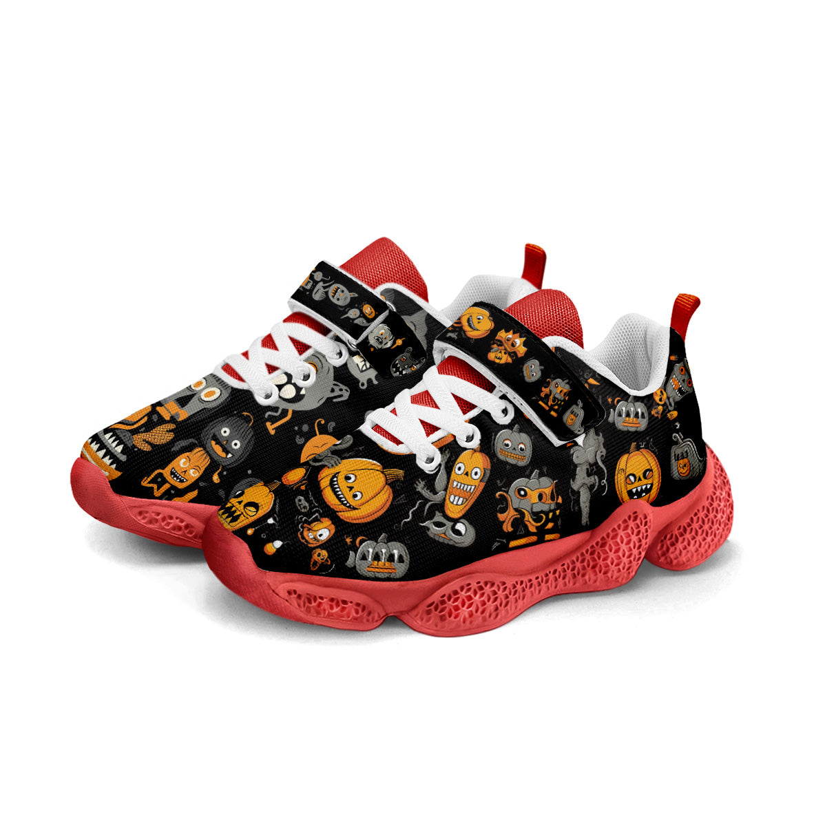 Halloween Pumpkin Kids Running Shoes