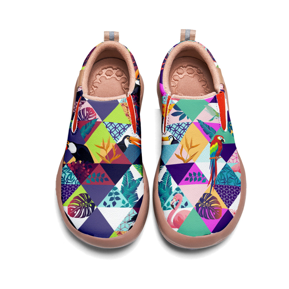 Parrot Patchwork Slip On