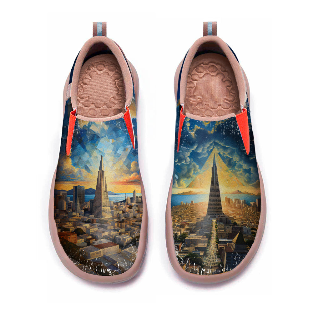 Starry Night San Francisco City Slip On