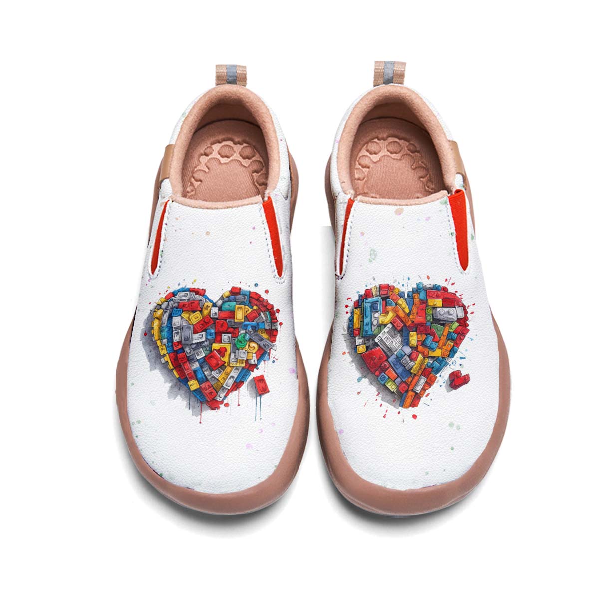 Building Blocks Heart Slip On