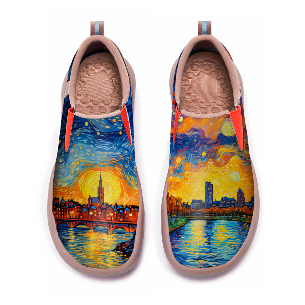 Starry Night Boston City Slip On