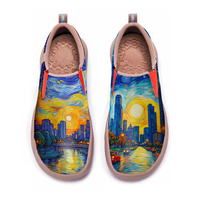 Starry Night Houston City Slip On