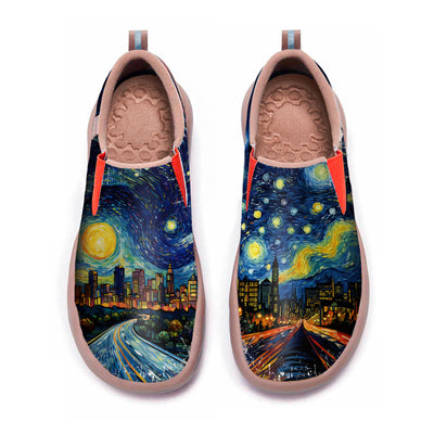 Starry Night Atlanta City Slip On