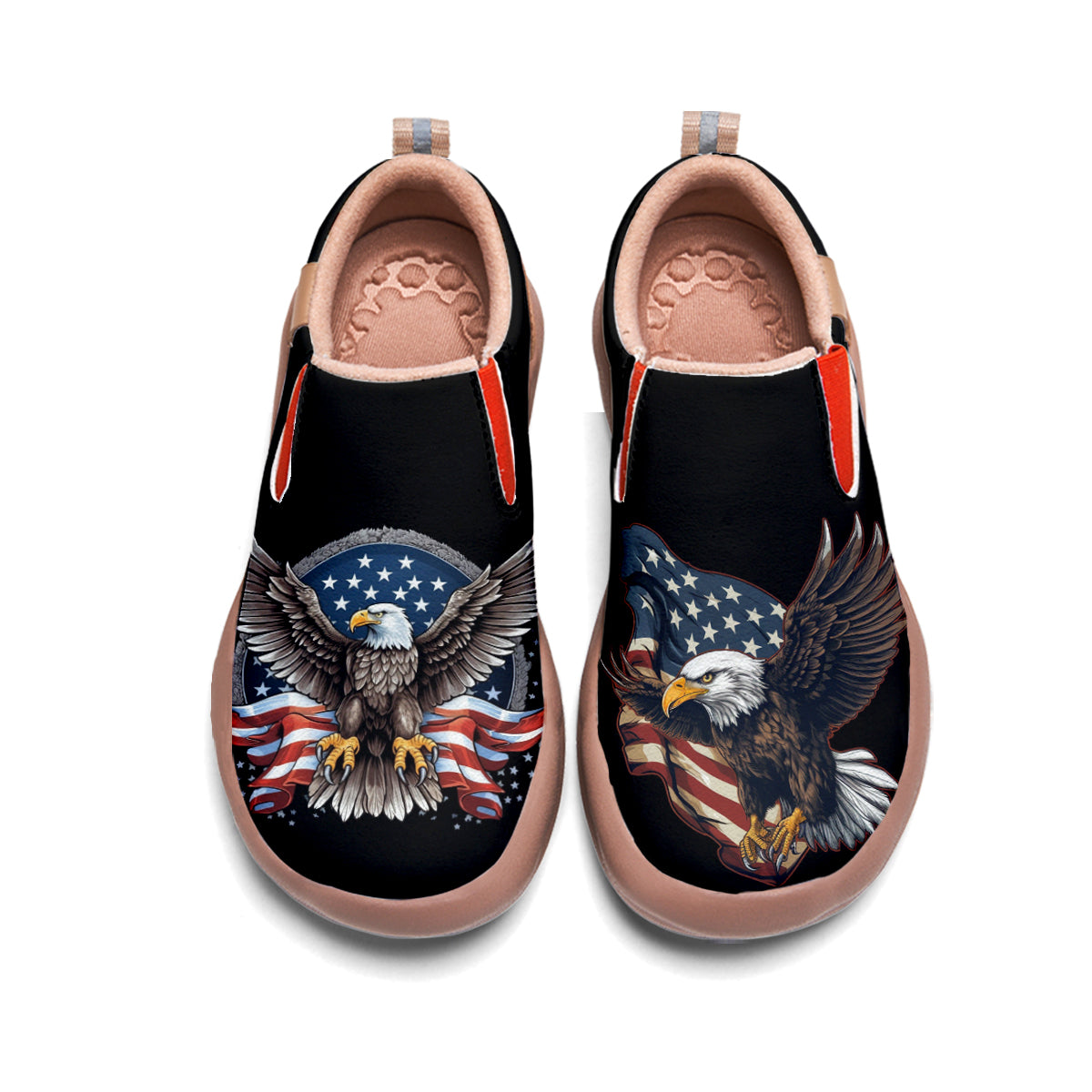 American Flag Eagle Slip On