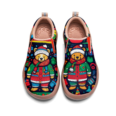 Christmas Bear Kids Slip On