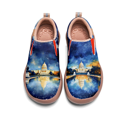 Watercolor Washington City Slip On