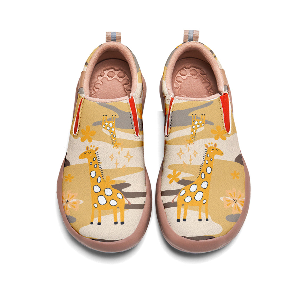 Yellow Camouflage Giraffe Slip On