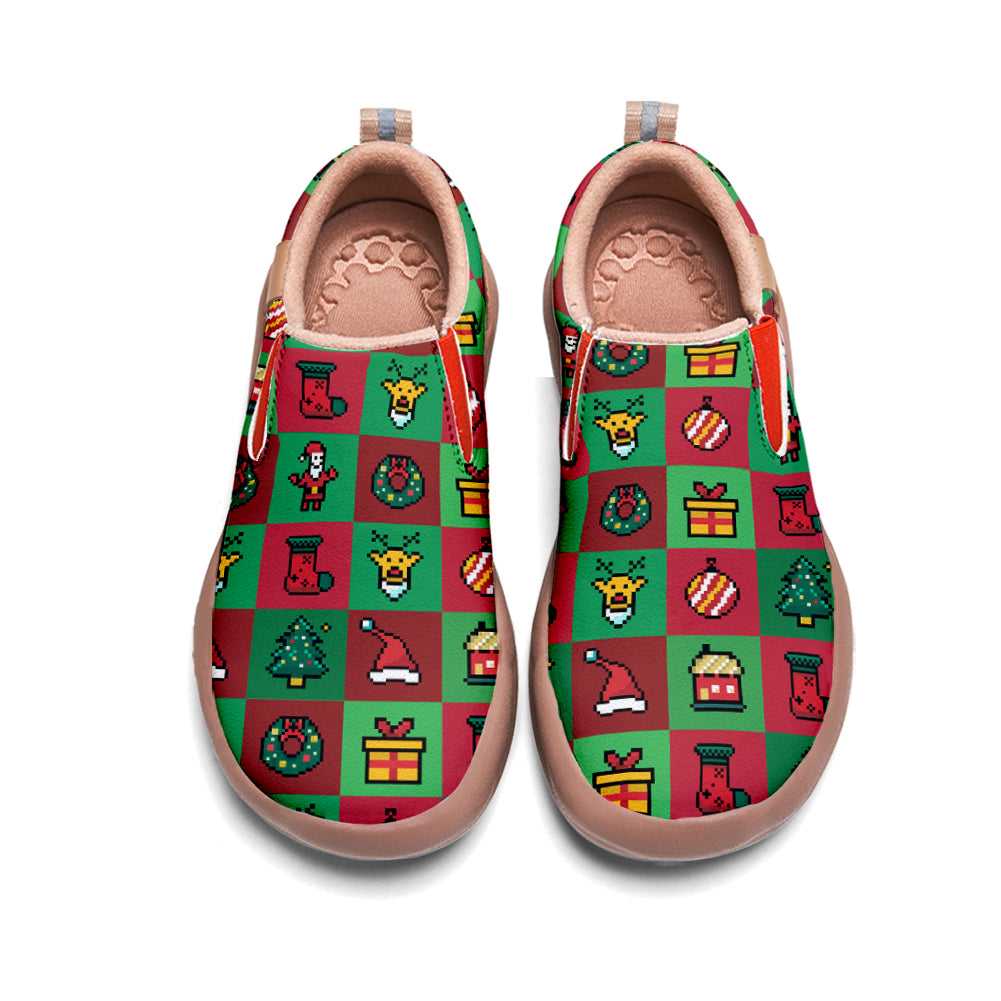 Pixel Christmas Slip On