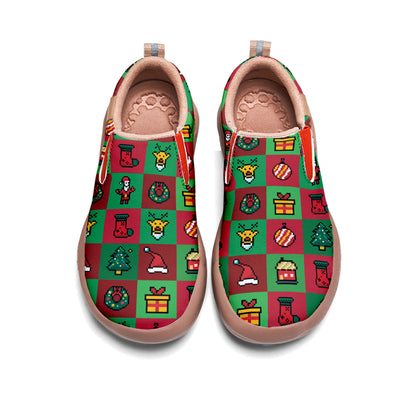 Pixel Christmas Slip On