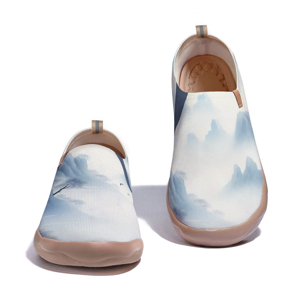 Landscape painting Knitted Slip On