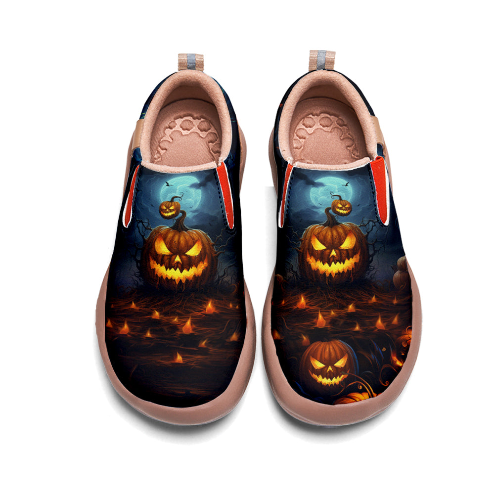 Halloween Pumpkin Kids Slip On