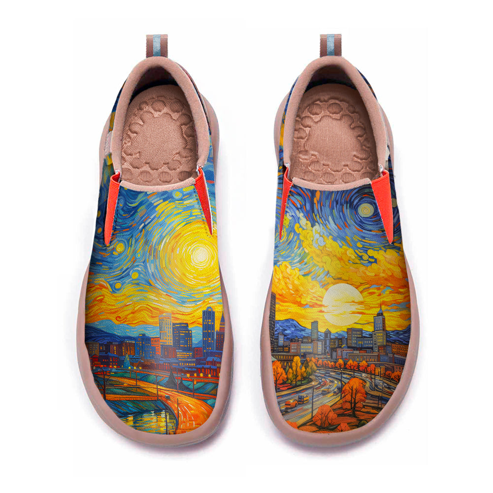 Starry Night Memphis City Slip On