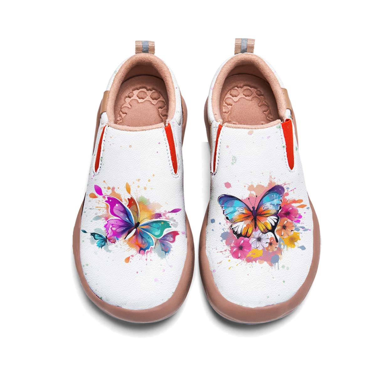 Watercolor Butterfly Slip On