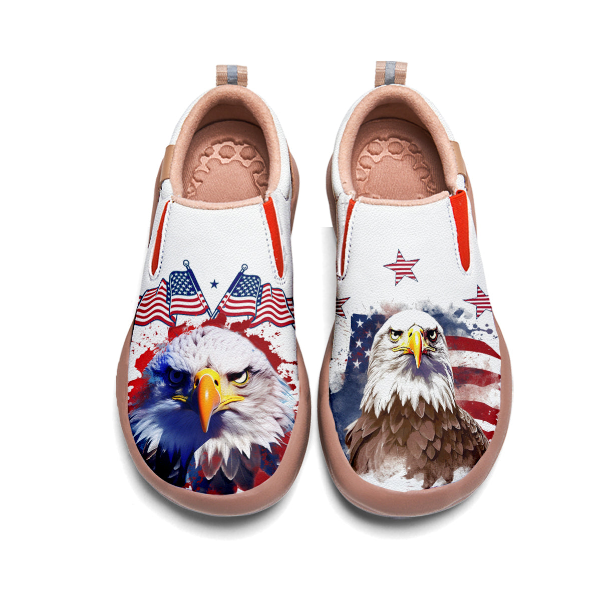 American Flag Eagle Slip On