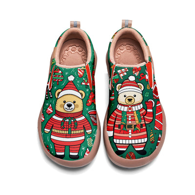 Christmas Bear Kids Slip On