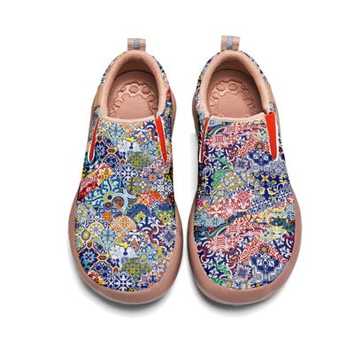 Tile Pattern Patchwork Slip On