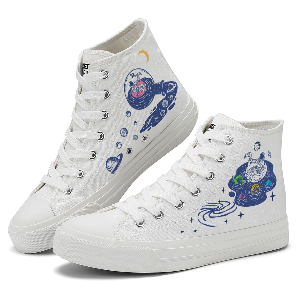 Astronaut High Top Canvas Shoes